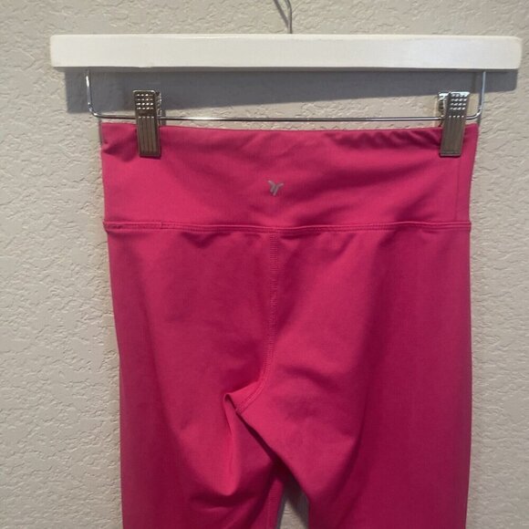 Old Navy Girls leggings Large active pink go dry 10 12 Athletic - Picture 7 of 11